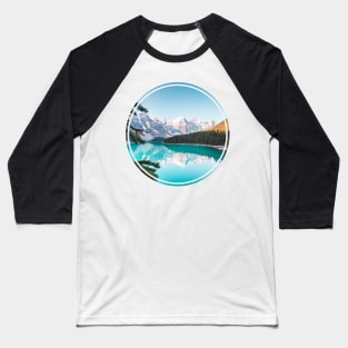 Snowy Mountains Landscape - Tranquility  Natural Baseball T-Shirt